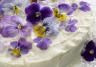 Edible flower cake