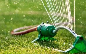 How to water a lawn