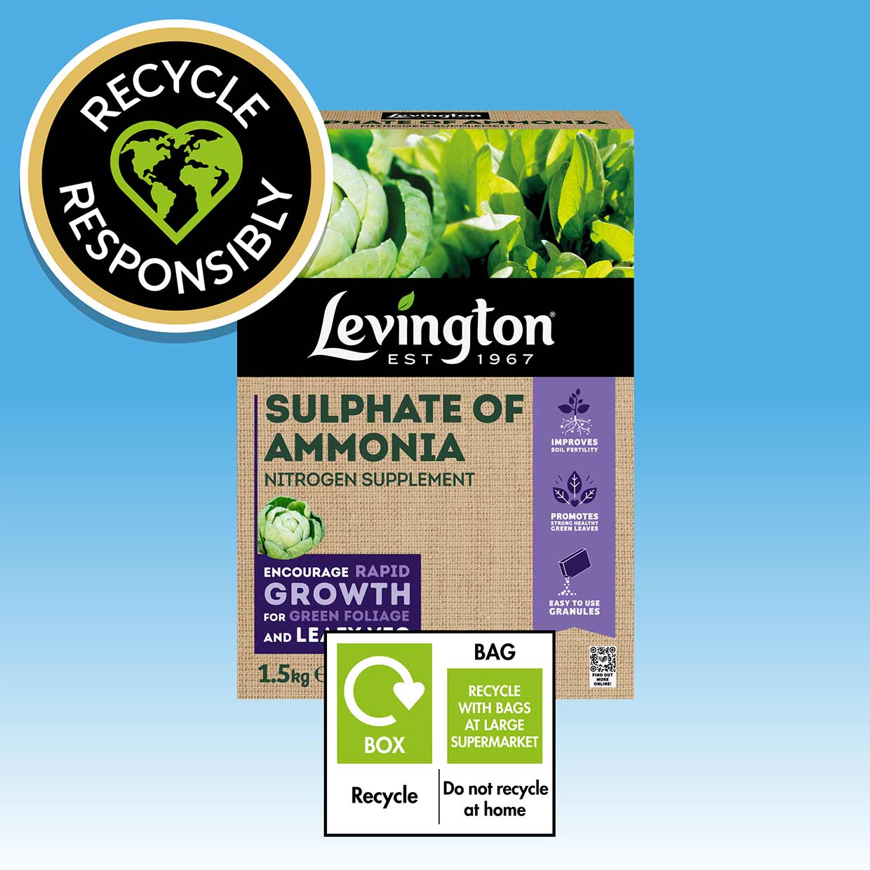 Levington® Sulphate of Ammonia 1.5kg