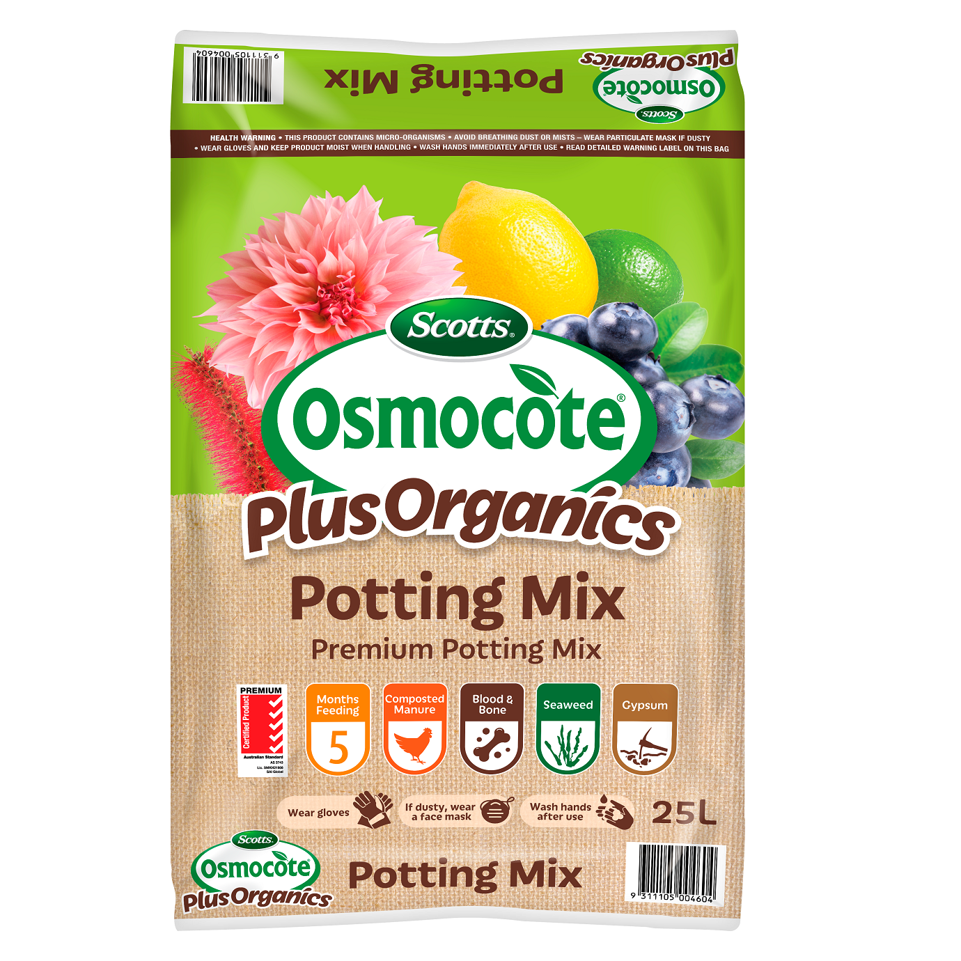 Scotts Osmocote® Plus Organics Premium Potting Mix Love The Garden 