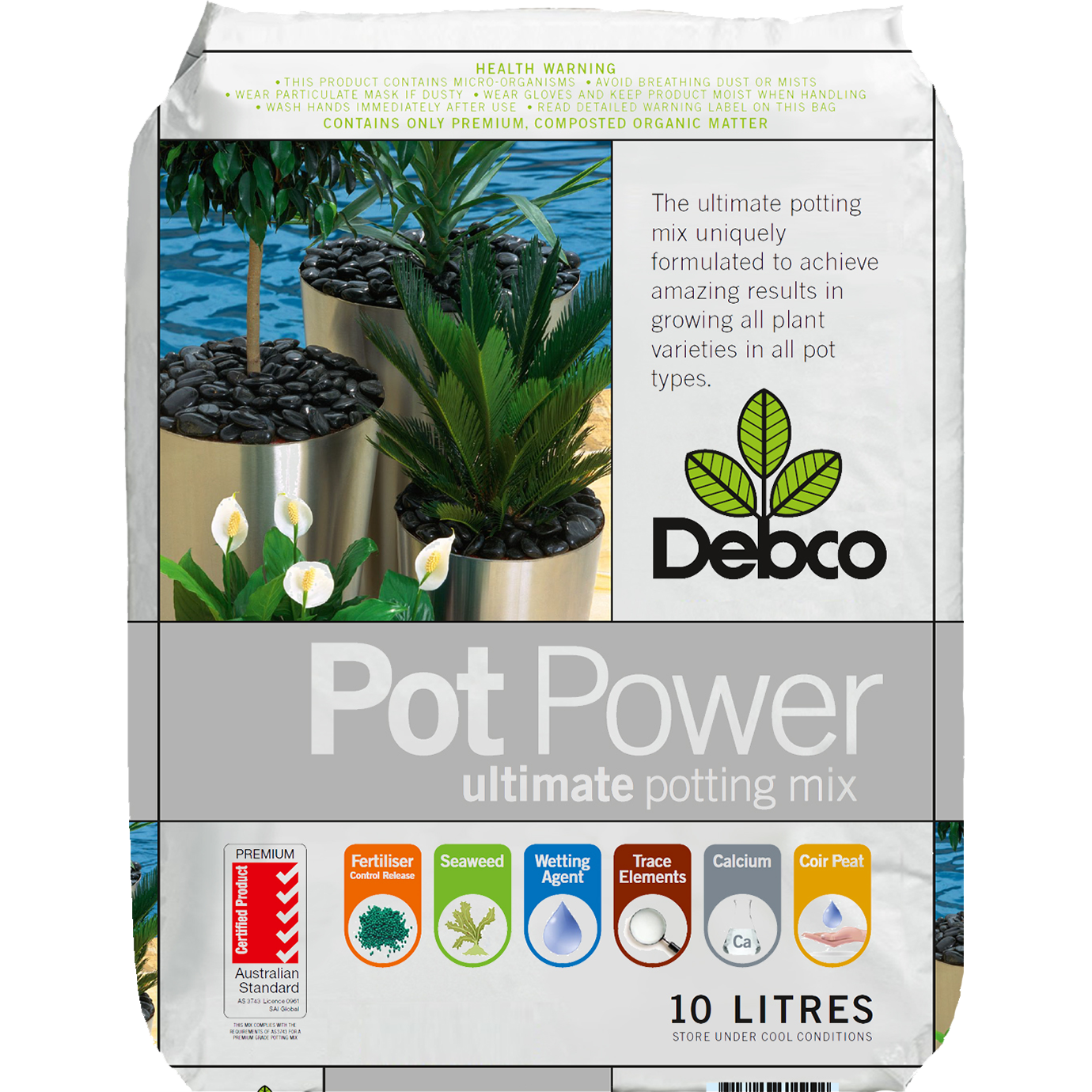 Debco® Pot Power Superior Potting Mix 10l Love The Garden 