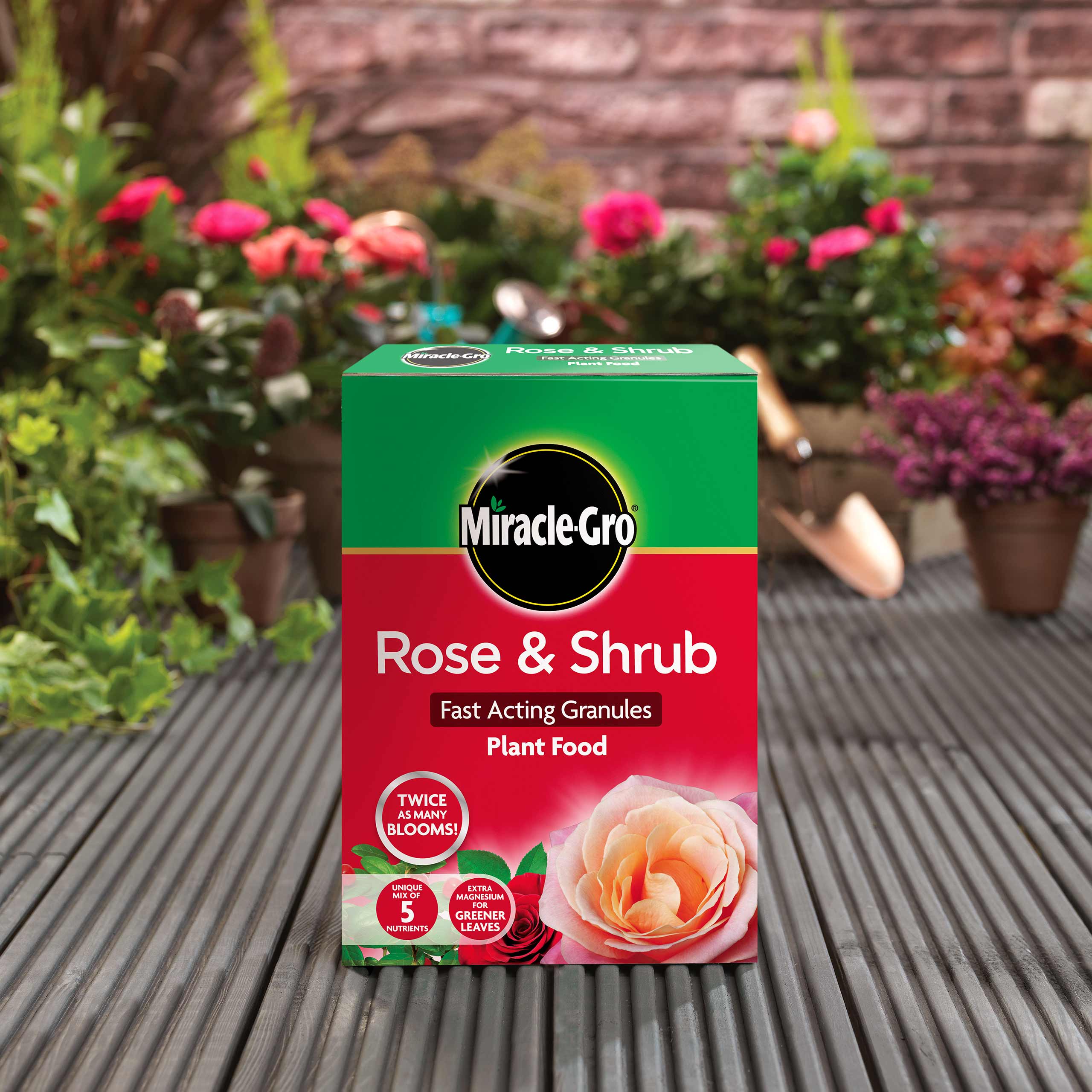 Miracle Gro® Rose And Shrub Fast Acting Granules Plant Food 3kg Carton