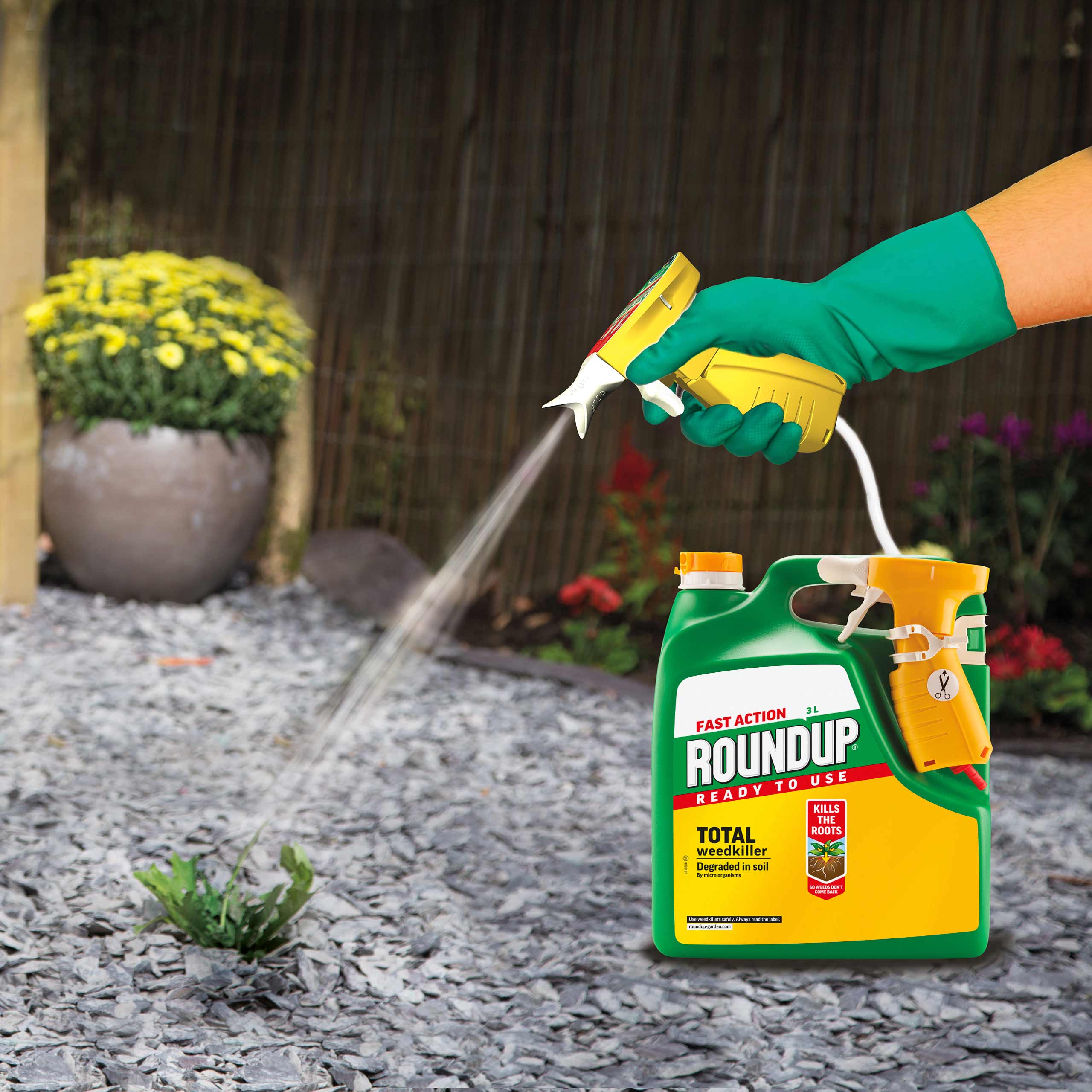 Roundup® Fast Action Ready To Use Weedkiller 3 Litres