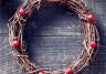 Make your own Christmas holly wreath